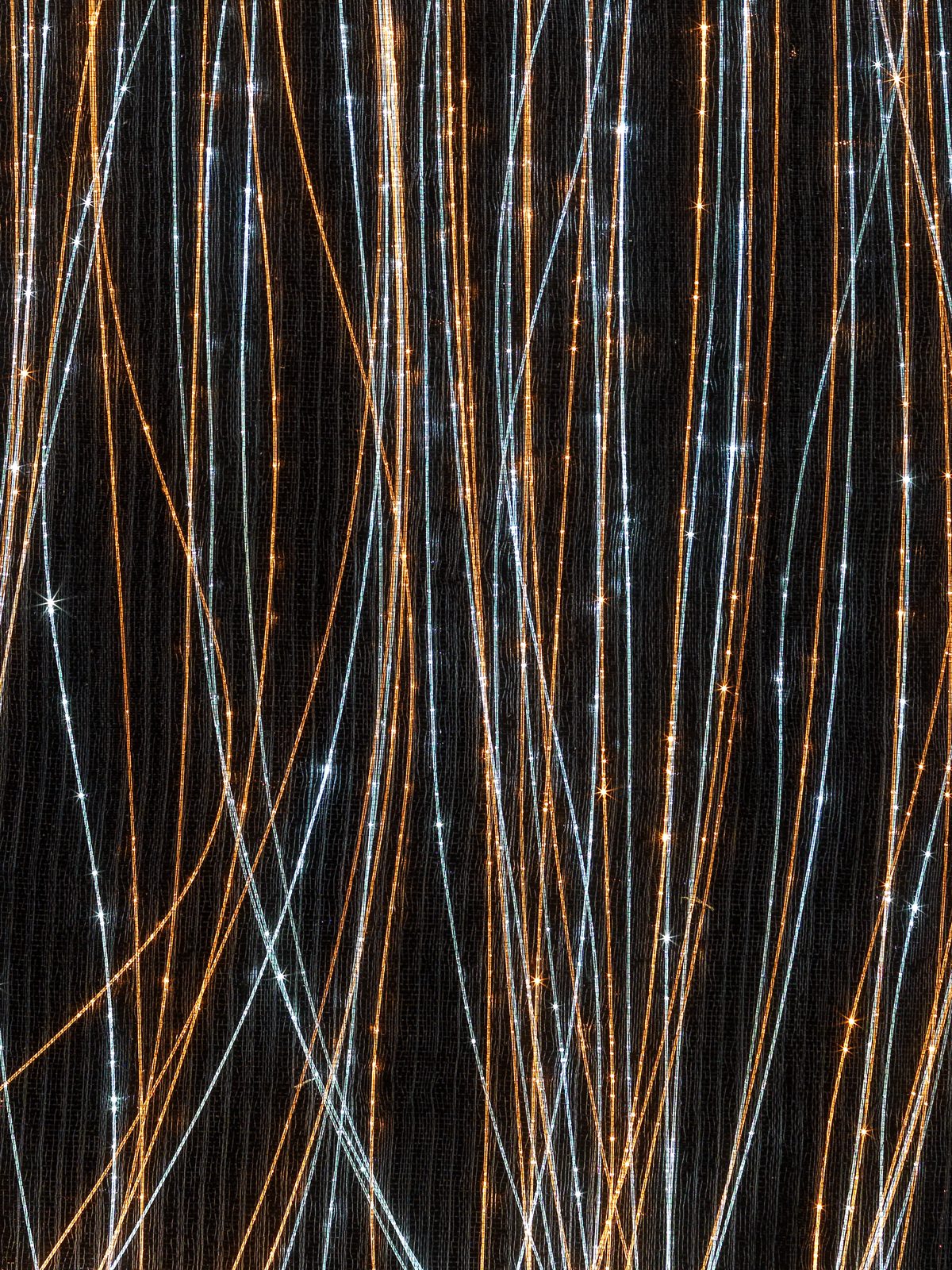 Light Fusion — Organza-Black, ice + gold