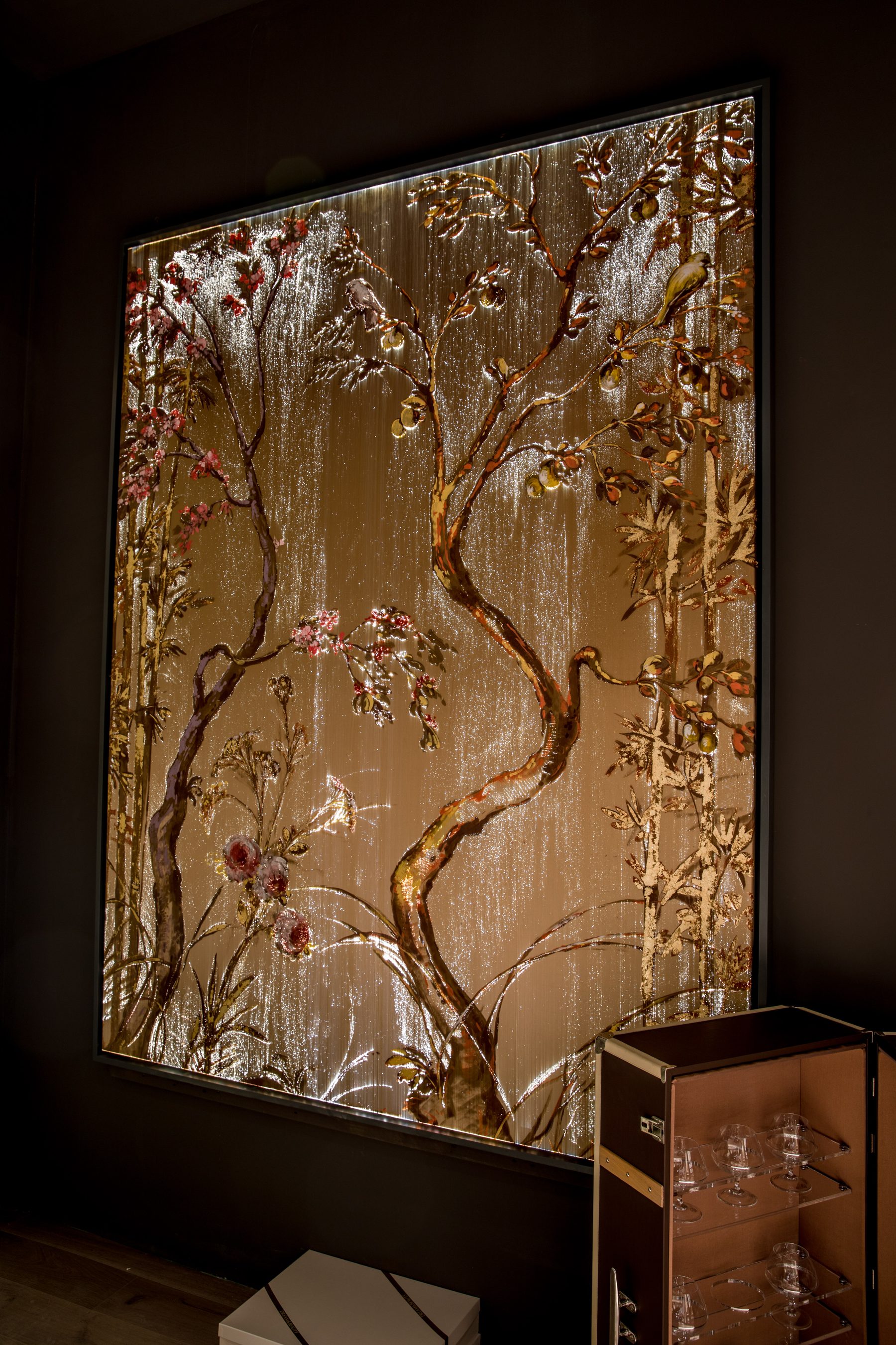 The Tree of Light illuminated art wall panel